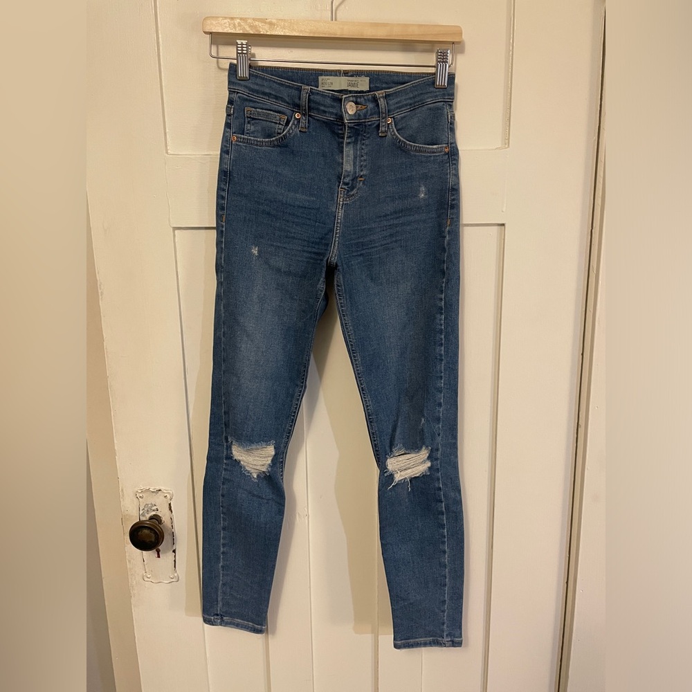 Topshop Jamie Moto Petite Skinny Jeans Size 26